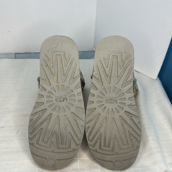 Ugg Classic Short Sequin Gold Glitter Sparkle Boots 3161 - Picture 6 of 10